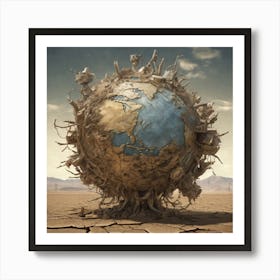 Earth In A Desert Art Print