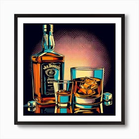 Pop Jack Daniels Art Print