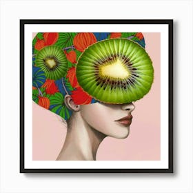 Kiwi Head 1 Art Print