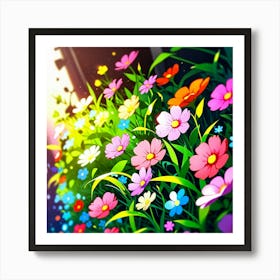 Flowers In The Sun Art Print