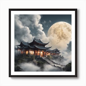 Chinese Temple Art Print