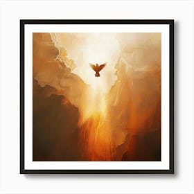 Dove In The Sky Art Print