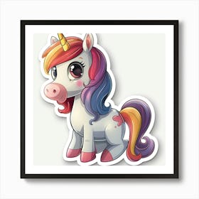 Unicorn Sticker 29 Art Print