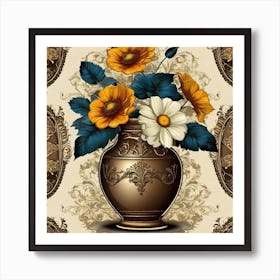 Flowers In A Vase 64 Art Print