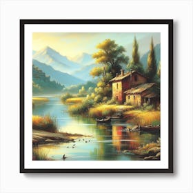 House By The River Art Print