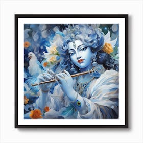 Krishna Wallart Art Print