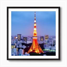 Tokyo Tower Art Print