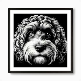 Poodle Portrait Art Print