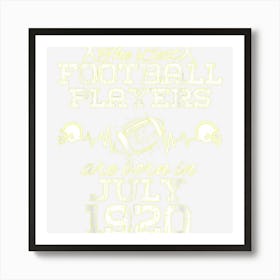 104 Year Old Birthday In July 1920 Best Football Players Art Print