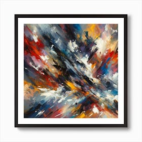 Vivid Turmoil Emotion Unleashed Art Print