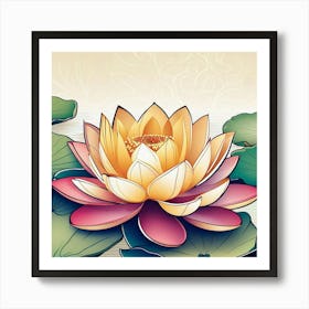 Lotus Flower 101 Art Print