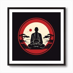 Buddha In Meditation 3 Art Print