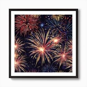 Fireworks In The Sky 27 Art Print