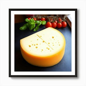 Cheese On A Cutting Board Art Print