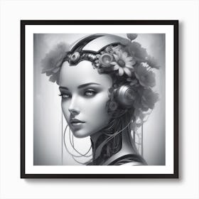 Robot Girl 6 Art Print