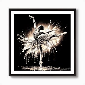 Ballerina Queen - Ballerina Illusion Art Print