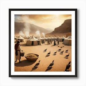 Man In The Desert 1 Art Print