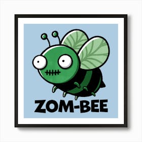 Zombie Bee Art Print