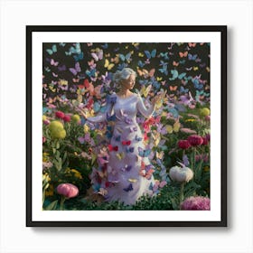 Butterfly Garden 4 Art Print