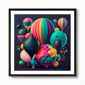 3d Art 3 Art Print