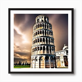 Leaning Tower Of Pisa Art Print