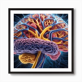 Human Brain 54 Art Print
