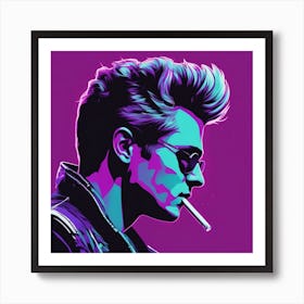 James Dean Looking Cool Art Print