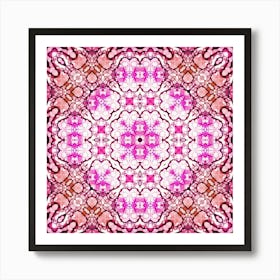 Pink Floral Pattern Art Print