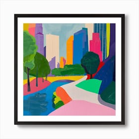 Abstract Park Collection Central Park New York City 4 Art Print