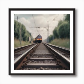 Train On The Tracks 6 Art Print