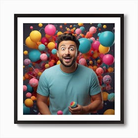 Happy Young Man Art Print