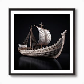 Viking Ship 3 Art Print