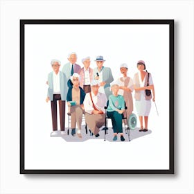 Old People 12 Art Print