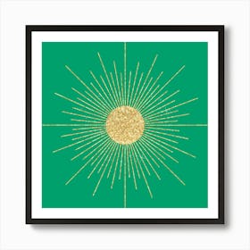 Gold Sunburst Art Print