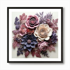 Paper Flowers 13 Art Print