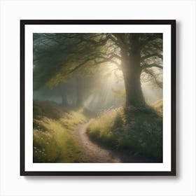 Path Through The Woods 2 Art Print