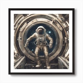 Astronaut In Space 1 Art Print