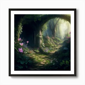 Garden of the Woodland Elves Art Print