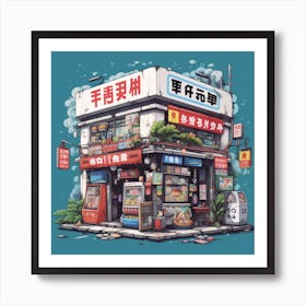 Asian Shop Art Print