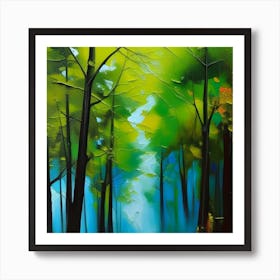 Into The Garden Landscape Painting Art Print Poster