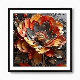 Flower Painting Art Print