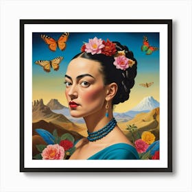 Frida Kahlo Painting Art Print