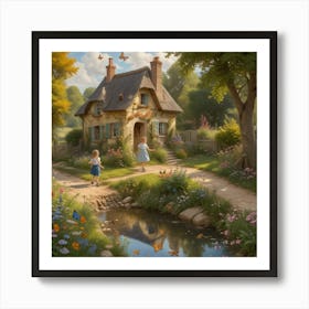 Little House In The Woods Art Print