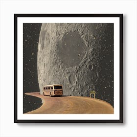 Moon Adventure Square Art Print