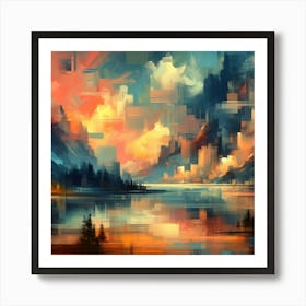 Abstract Horizons 28 Art Print