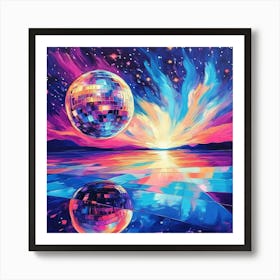 Disco Ball Art 33 Art Print