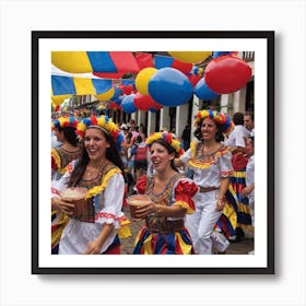 Venezuelan Carnival 2 Art Print