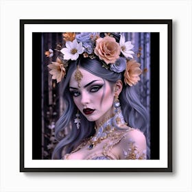 Gothic Beauty 11 Art Print
