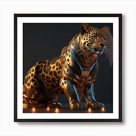 Golden Jaguar Art Print