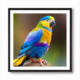 Colorful Parrot Art Print